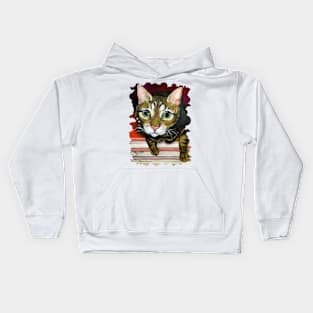 Curious like a cat Kids Hoodie